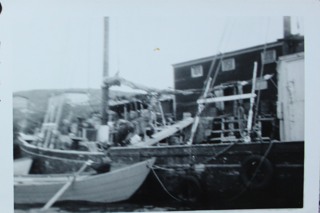 The&amp;nbsp;Cooperator II at Joe and Paddy Hann’s Wharf while loading salt fish for shipments to Lunenburg, NS in1957.&amp;nbsp; Note: Two men on the gang plank have just dumped fish off the barrow and into the ship’s hold storage.